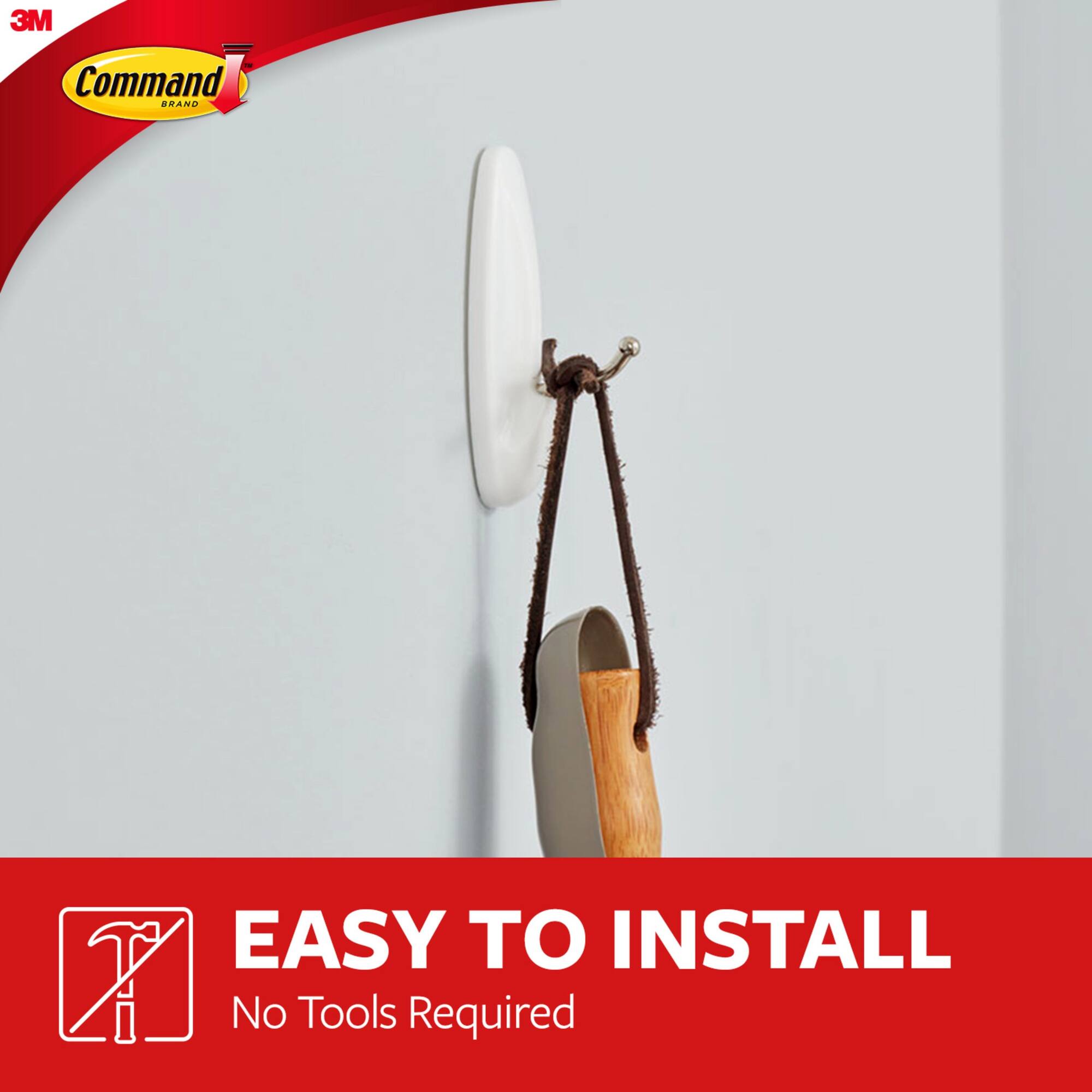 Command™ White Medium Wire Hooks Value Pack